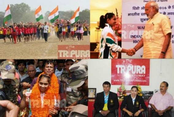 Rio Olympics (Aug 5 - 21) Friday inauguration:Amidst skeleton Sports structures, CPI-M corruption, Tripura Girl made her way to Olympics:State Govt barely played any roles, even failed to announce cash rewards after massive success in Commonwealth game Rio Olympics (Aug 5 - 21) Friday inauguration:Amidst skeleton Sports structures, CPI-M corruption, Tripura Girl made her way to Olympics:State Govt barely played any roles, even failed to announce cash rewards after massive success in Commonwealth game
